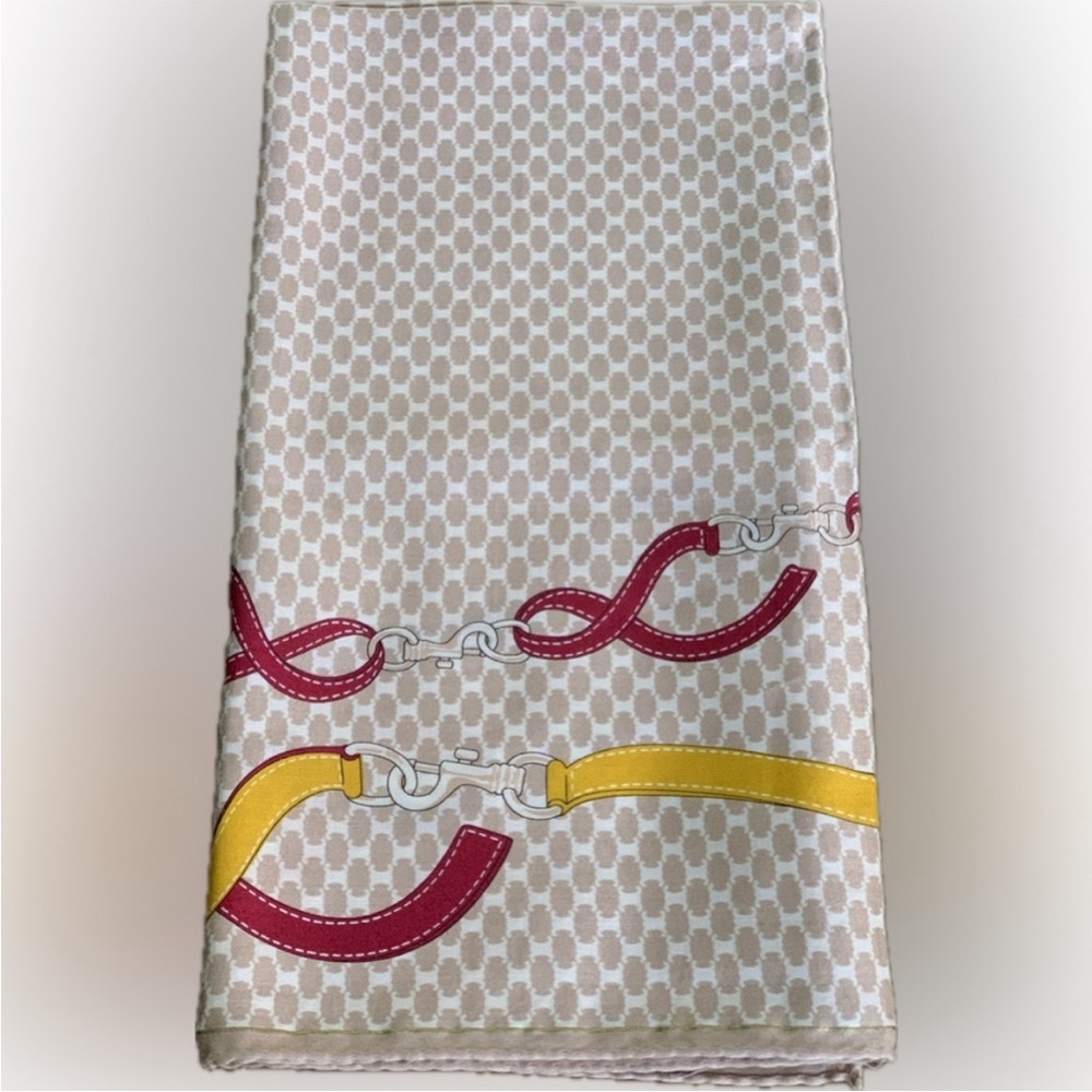 Celine Multicolor Chain Pattern Scarf - image 5